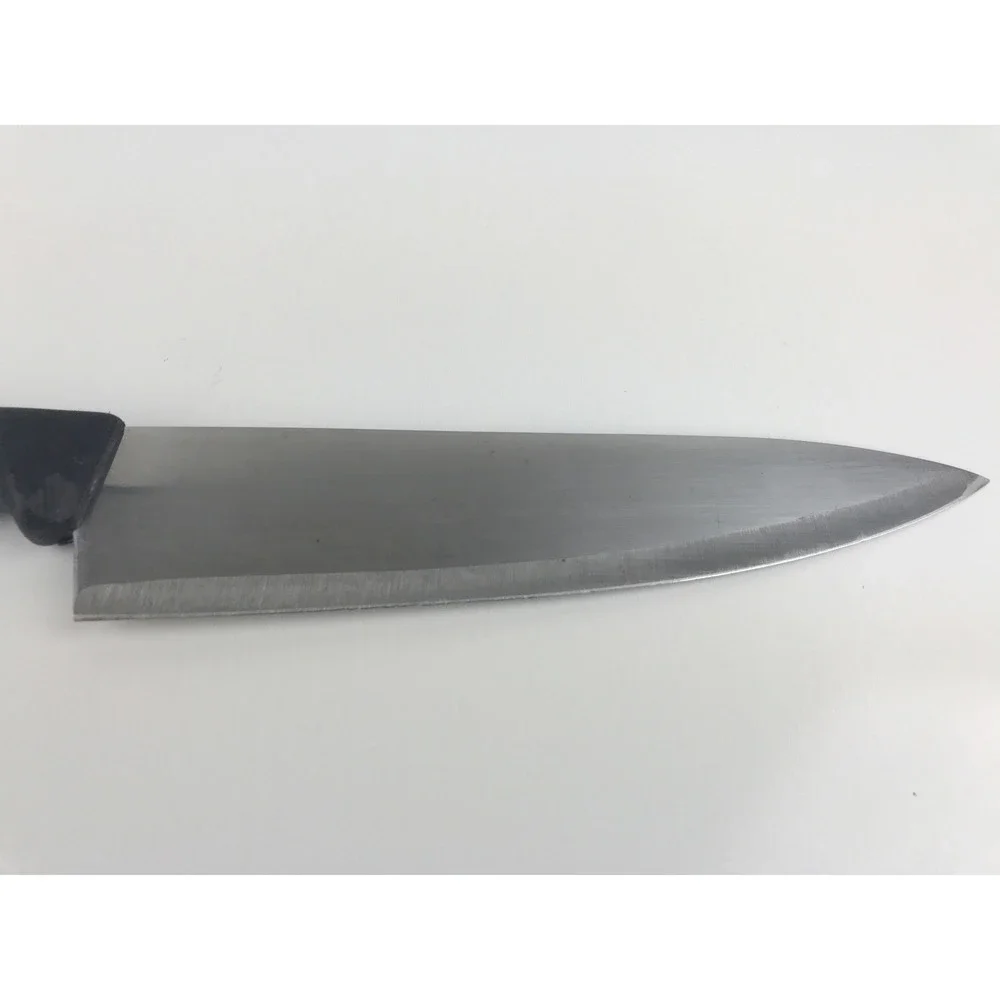 Columbia Cutlery Chef Kitchen Knife Stainless Steel Black Handle‎ Blade 9.5